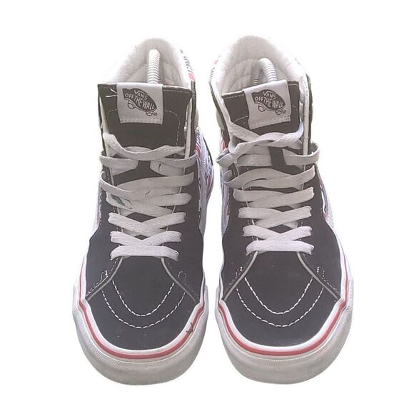 Vans Sneakers Women 7.5 I Heart SK8 Lace Up Mid Calf Canvas Skater - Picture 3 of 11